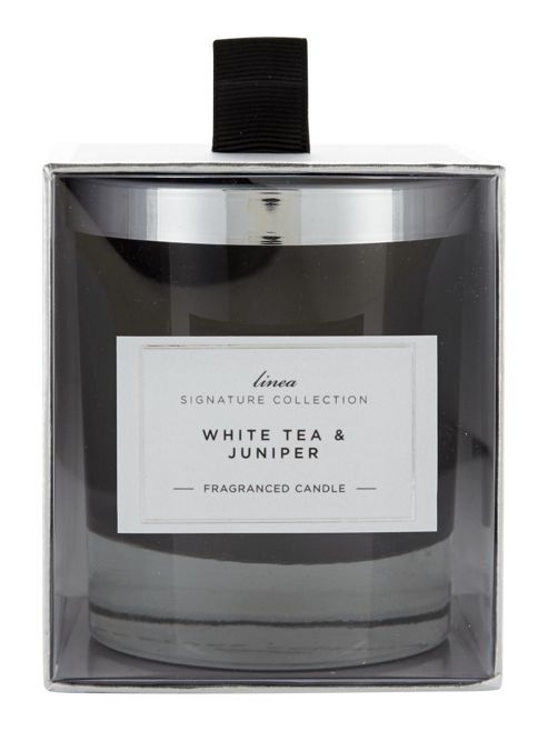 Image of Linea White Tea & Juniper Single Candle In White