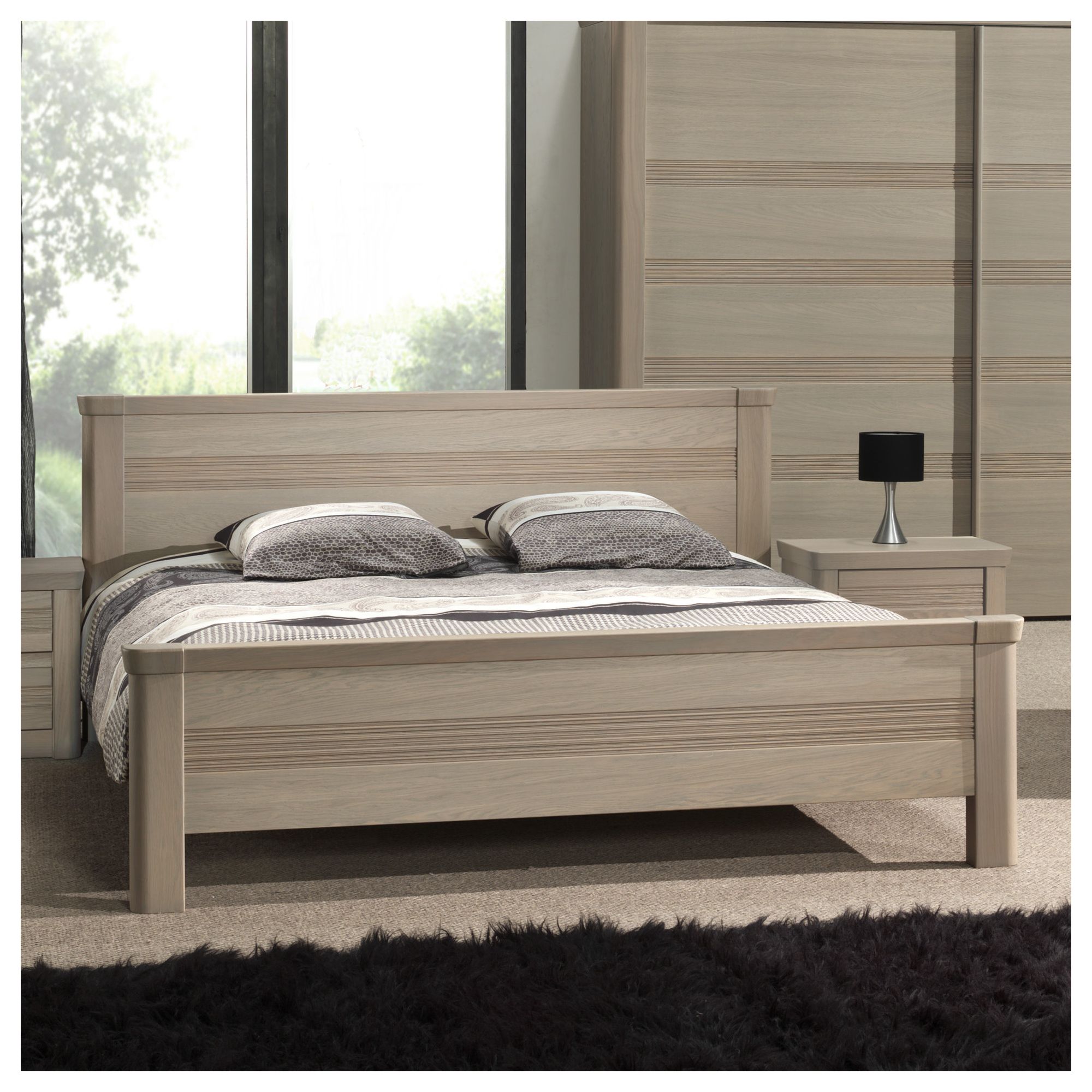 Sleepline Mundo Bed - Grey Mat Lacquered - King at Tesco Direct
