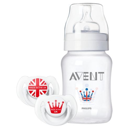 Image of Philips Avent 9oz Bottle & Soother Limited Edition Set Scd683/31