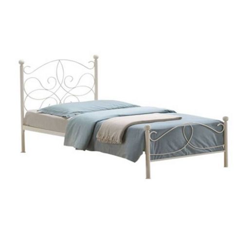 Image of Ivory Metal Bed Frame - Single 3ft