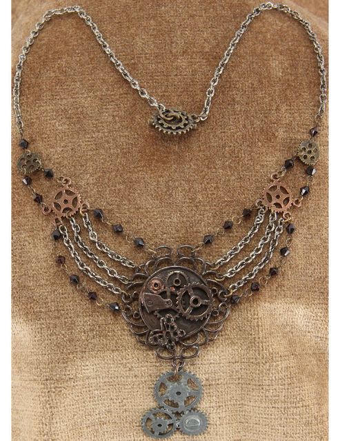 Image of Steampunk Necklace (gear Chain)