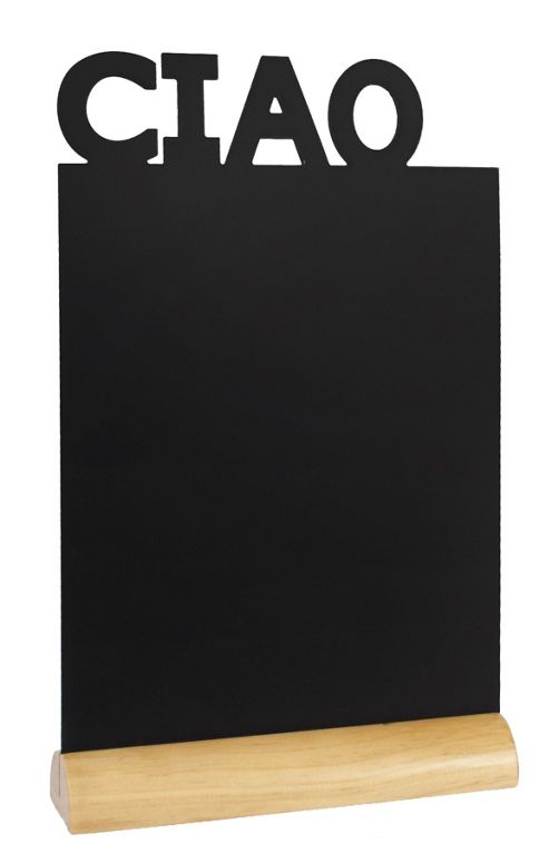 Image of Securit Silhouette Table Chalkboard, Ciao