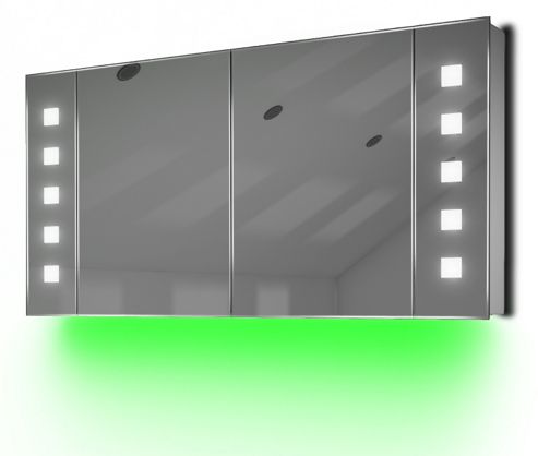 Image of Ambient Audio Bathroom Cabinet With Bluetooth, Shaver Socket & Sensor K123gaud