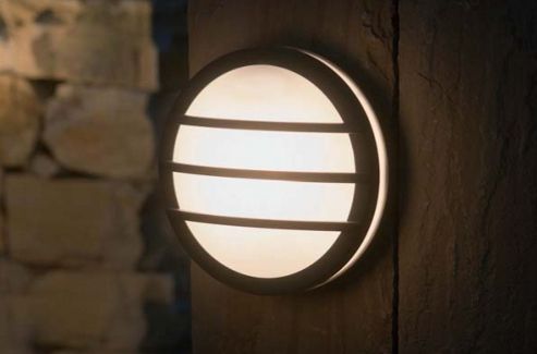 Image of Lutec Seine Wall Light In Graphite