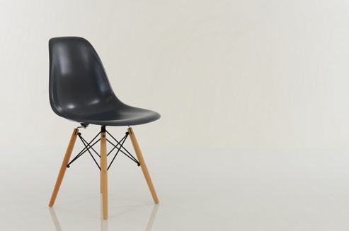 Image of Eames Dsw Replica Dining Chair Dark Grey