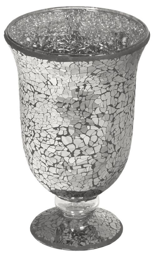 Image of Home Essence Glass Mosaic Small Hurricane - Black