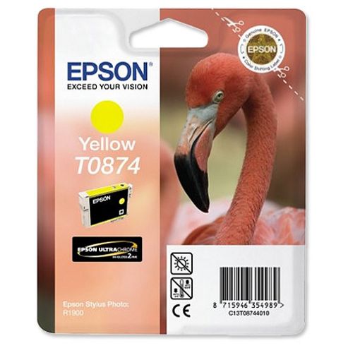 Image of Epson Singlepack Yellow T0874 Ultra Gloss High-gloss 2