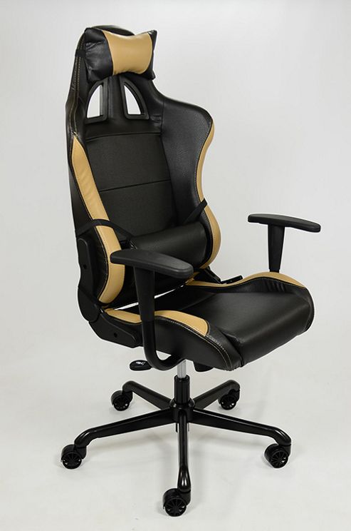 Image of Gtx Racer Office Chair Black + Beige