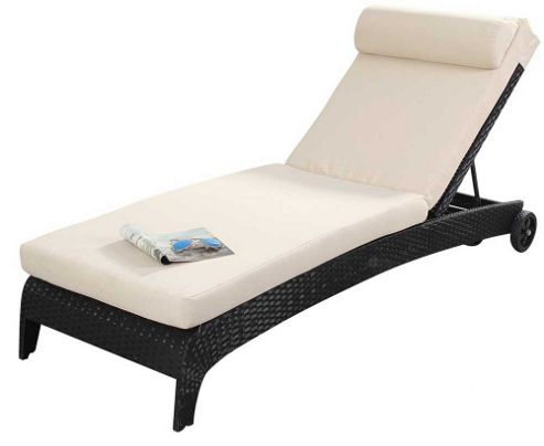 Image of Luxan Port Royal Prestige Lounger In Black