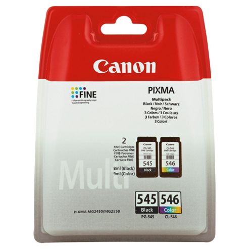 Image of Canon Pg-545/cl-546 Ink Cartridges - Tri-colour