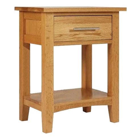 Image of Hereford Oak 1 Drawer Bedside Cabinet