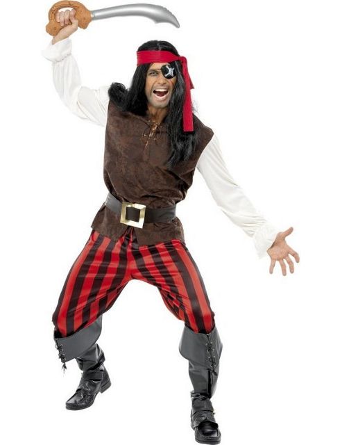 Image of Adult Pirate Ship Mate Costume Medium