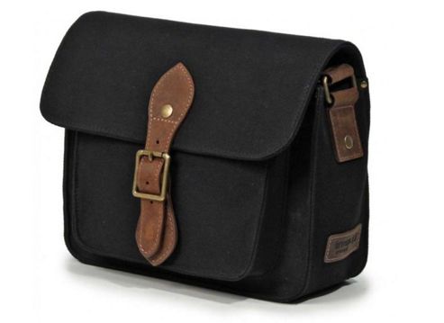 Image of Trp0337 Troop London Heritage Canvas Across Body Bag Black