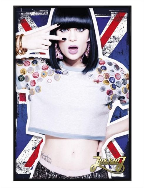 Image of Jessie J Gloss Black Framed Totally British Diva Poster