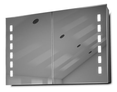 Image of Kasin Led Bathroom Cabinet With Demister Pad, Sensor & Shaver K373