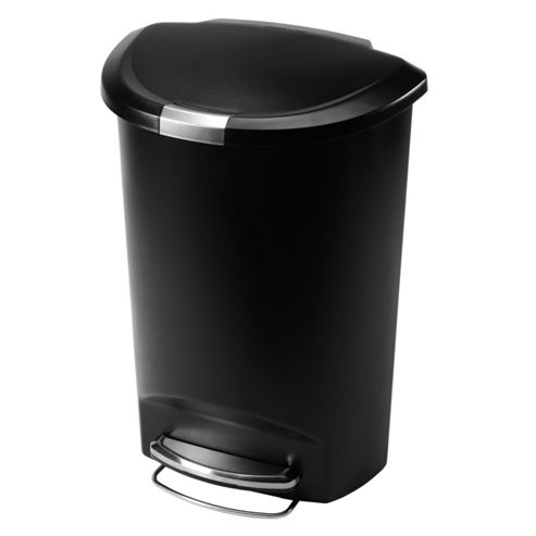 Image of Simplehuman 50 Litres Plastic Semi Round Pedal Bin
