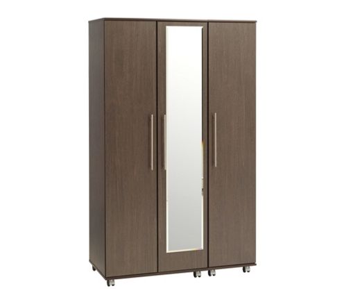 Image of Ideal Furniture New York Mirror Wardrobe - Beech
