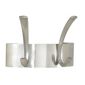 Safco Curve Coat Rack 2 Hook in Silver