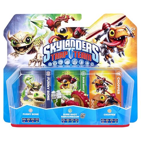 Image of Skylanders Trap Team Triple Pack - Chopper, Funny Bone, & Shroombroom