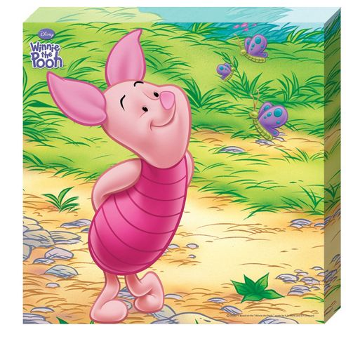 Image of Winnie The Pooh Cute Little Piglet Canvas Print