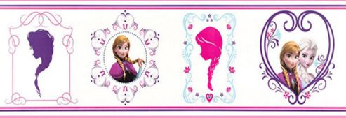 Image of Disney Frozen Wallpaper Border - Frames