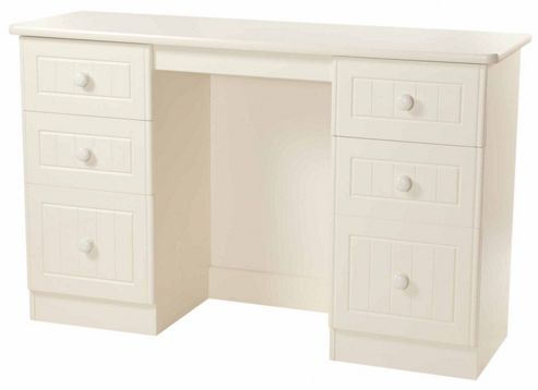 Image of Welcome Furniture Warwick Kneehole Dressing Table - Beech