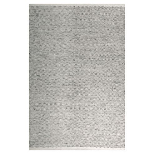 Image of Inrugs Taj Mahal Steel Grey Woven Rug - 200cm X 140cm (6 Ft 6.5 In X 4 Ft 7 In)