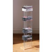 Premier Housewares Floorstanding DVD Rack with Light Wood Base