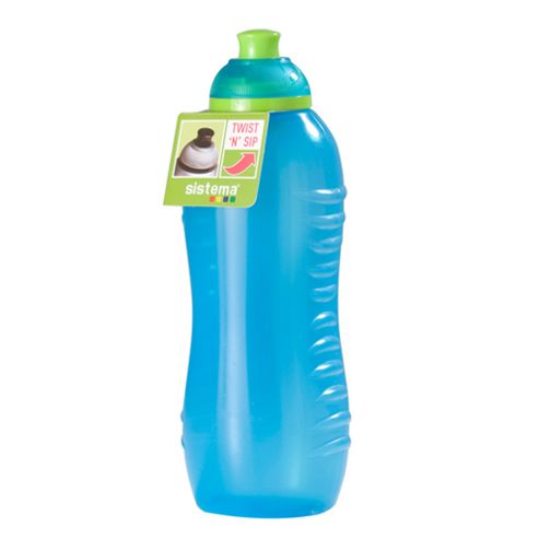 Image of Sistema Twist Drinks Water Bottle, 460ml, Aqua Blue