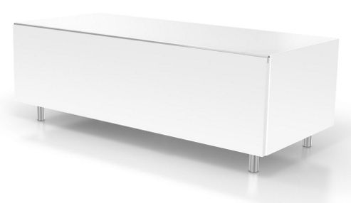 Image of Just Racks Jrl1110s-sl White Tv Stand