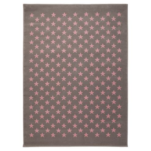Image of Lorena Canals Estrellitas Grey Children's Rug - 120 Cm X 160 Cm (4 Ft X 5 Ft)