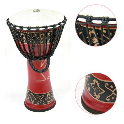 Image of Toca 10" Bali Red Synergy Djembe Drum