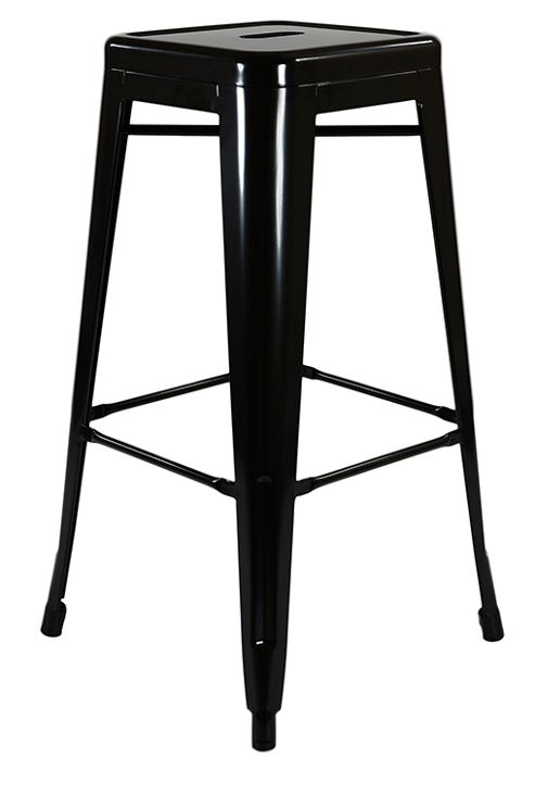 Image of Xavier Pauchard High Black Tolix Style Stool