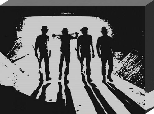 Image of A Clockwork Orange Clockwork Orange Homage Through The Subway Large Canvas Print