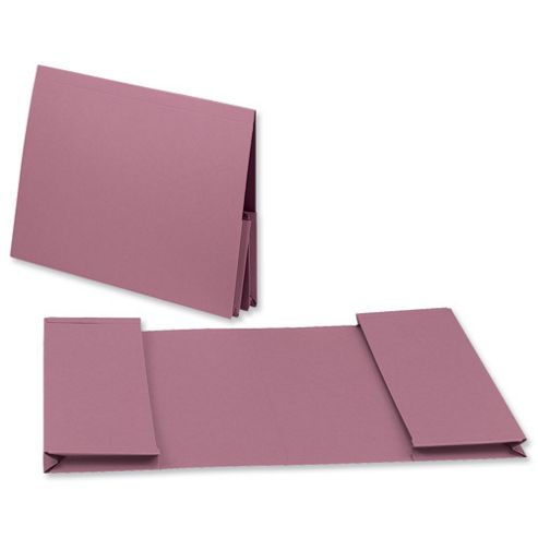 Image of Guildhall Legal Wallet Double Pocket Manilla 315gsm 2x35mm Foolscap Pink Ref 214-pnkz [pack 25]