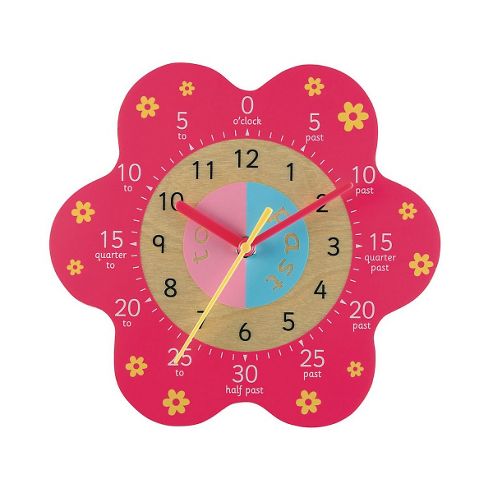 Image of Elc Teaching Clock - Pink
