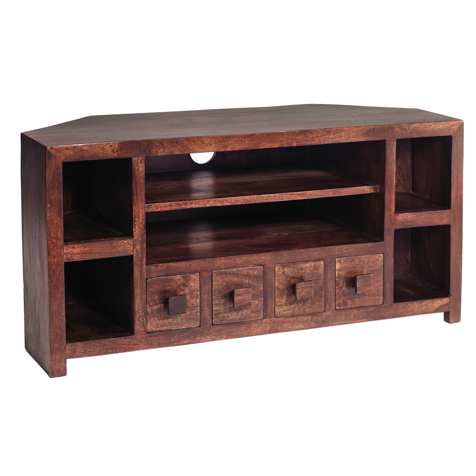 Indian Hub Mango Toko Corner TV Cabinet at Tesco Direct