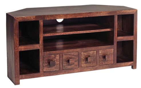 Image of Indian Hub Mango Toko Corner Tv Stand