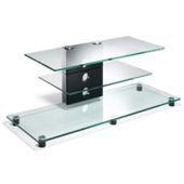 Elite Premium TV Stand - Transparent Glass - 110cm