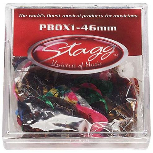 Image of Stagg Pbox1 .46mm Plectrums - 100 Pack