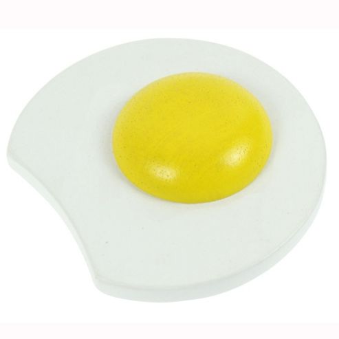 Image of Bigjigs Toys Bjf148 Wooden Play Food Fried Egg (pack Of 2)