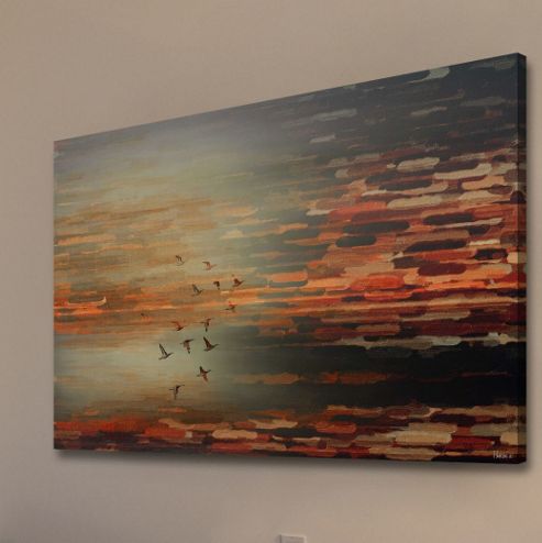 Image of Parvez Taj Night Flight Canvas Wall Art - 61 Cm H X 91 Cm W X 5 Cm D
