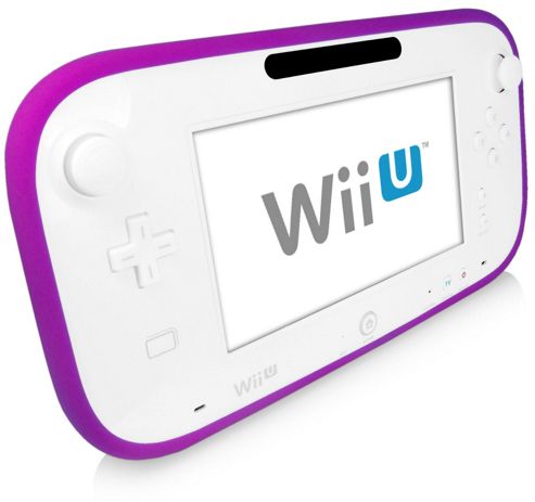 Image of Cennett Silicone Gel Case For Nintendo Wii U Gamepad Controller - Purple