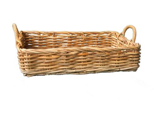 Image of Wicker Valley Lacak Rattan Tray Basket