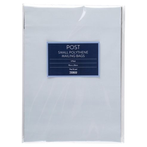 Image of T. Polythene Mailing Bag - Small 3pk