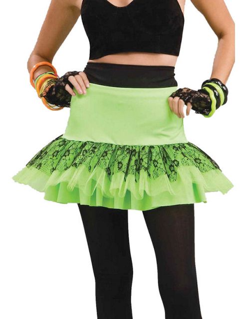 Image of Adult 80s Green Skirt