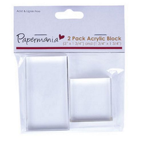 Image of Papermania Acrylic Blocks 3" X 1 3/4"
