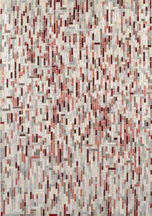 Image of Angelo Pacific Red Knotted Rug - 240cm H X 170cm W (7 Ft 10.5 In X 5 Ft 7 In)
