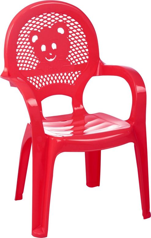Image of Resol Childrens Garden Plastic Chair - Red - (1 Chair)
