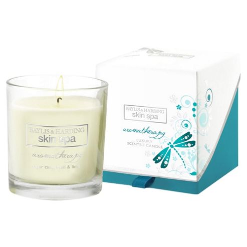 Image of Baylis & Harding Boxed Candle, Sugar Cane Basil & Lime
